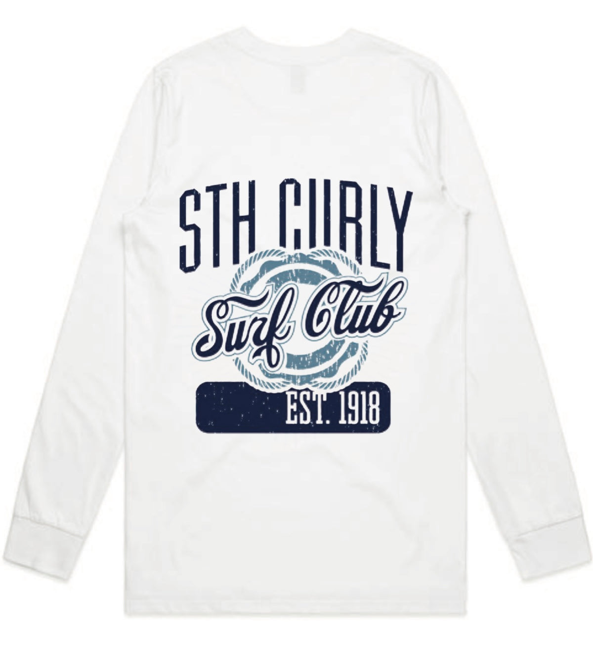 South Curl Curl White Long Sleeve Tee